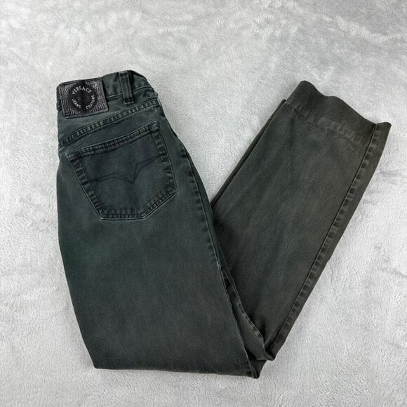 Versace Green Jeans Couture Women’s Size 29x28 Zipper Fly Denim - Picture 5 of 15